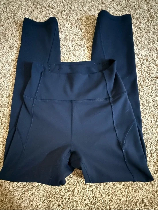 Lululemon Navy High Rise Cropped Leggings Size 2
