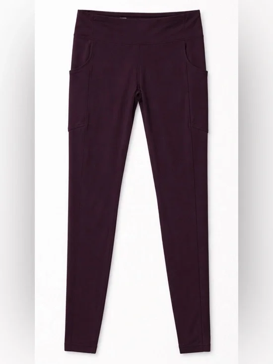 Lululemon Burgundy High-Rise Leggings w/ Pockets | Size 4