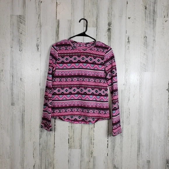 Girls climate right fleece pajama top size XL