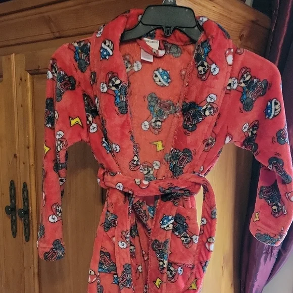 Nintendo Red Kids Pajama Robe