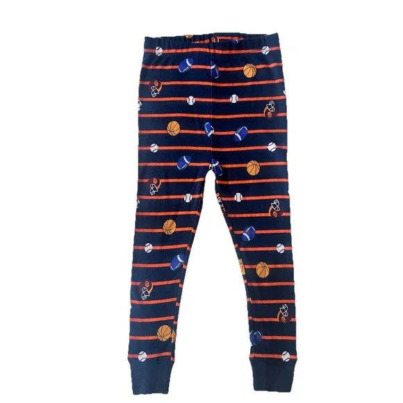Pajama Bottom 3T Sport Sleepwear Baseball Basketball Football Boy Baby Clothing