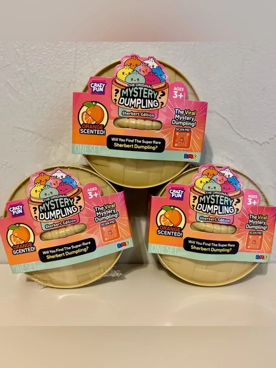 Crazy Fun Mystery Dumpling Sherbert Edition - Orange Scented Set of 3