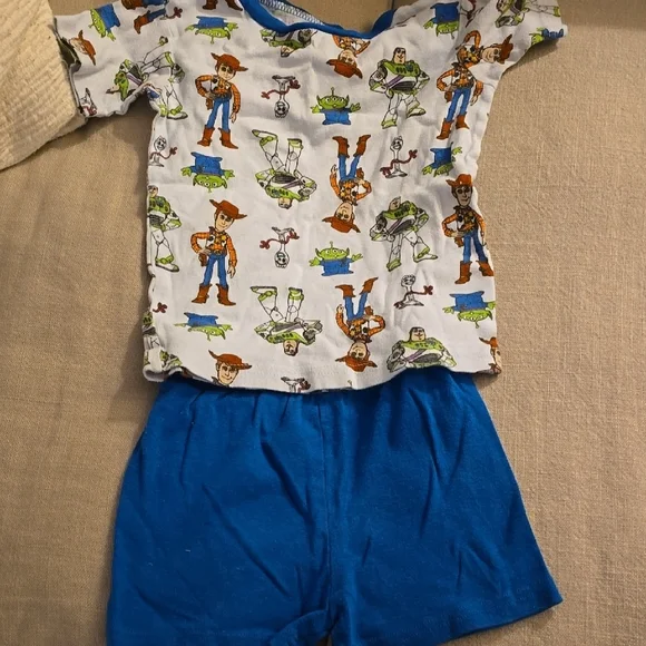Toy Story Kids Pajamas - Blue and White 5t