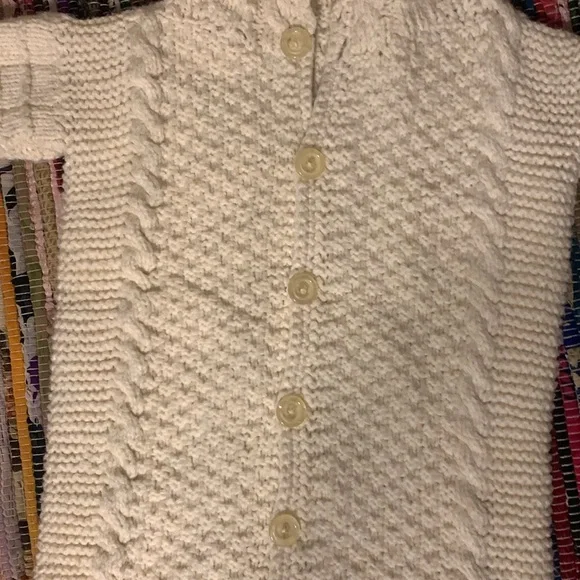 OOAK Baby Bunting Hand-crafted Sleep Sack Fisherman Knit style unique gift