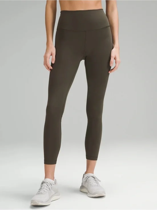 Lululemon Wunder Train High‎ Rise Tights 25” Green Size 4