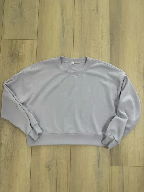 lululemon athletica Light Lavender Softstreme cropped sweatshirt