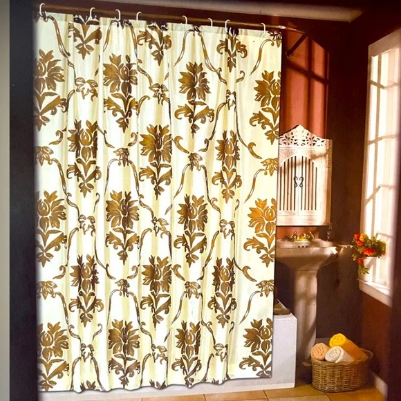 NWT Metallic Shower Curtain