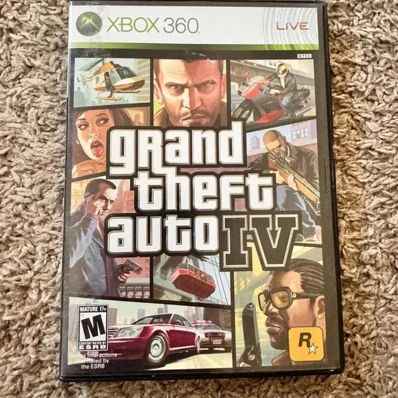 Grand Theft Auto IV 4 (Microsoft Xbox 360, 2009)