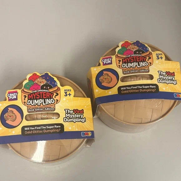 Viral Mystery Dumpling Gold Glitter Edition - Gold Set of 2 (2 DUMPLINGS)
