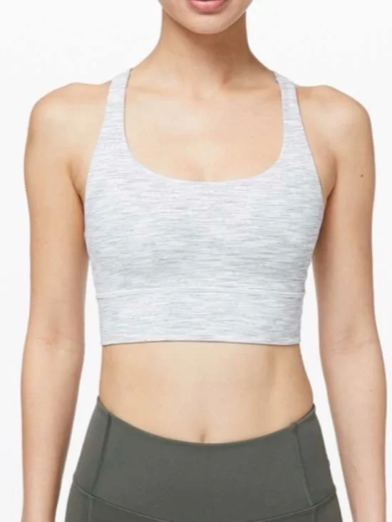 Lululemon Energy Grey Long Line Sports Bra