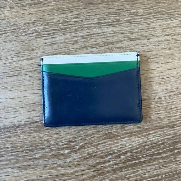 Mark & Graham Blue and Green Card Holder
