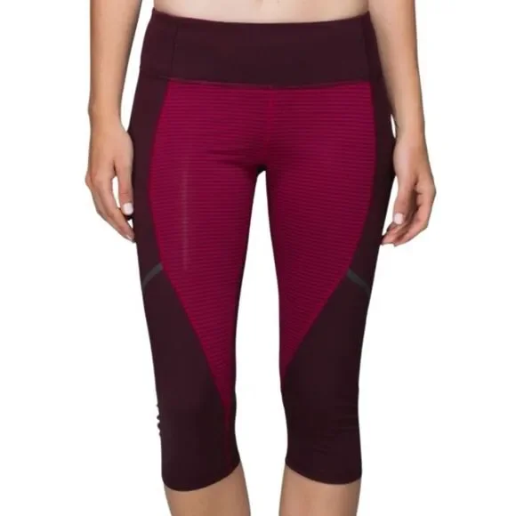 Lululemon Hop To It Crop *Full-On Luxtreme Bordeaux