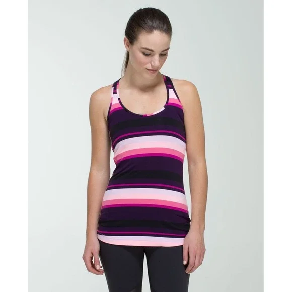 Lululemon‎ cool racerback Pink, purple Sz 4
