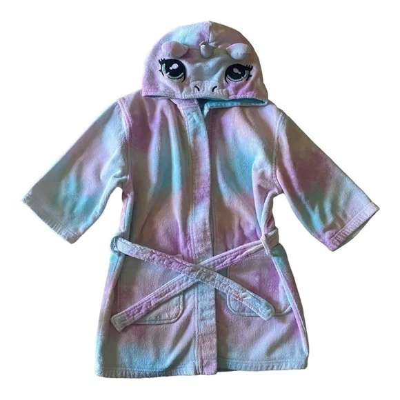 SAINT EVE-TERRY CLOTH UNICORN ROBE-Size 5/6