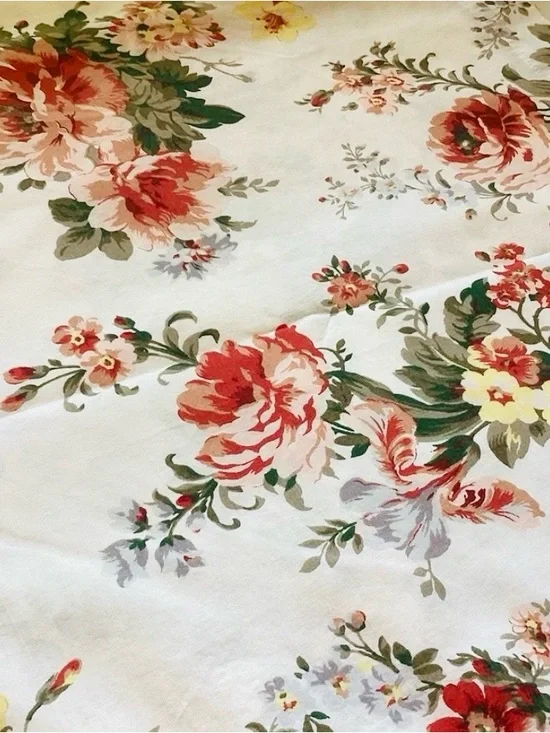 VINTAGE Ralph Lauren PETTICOAT Floral Shower Curtain 72