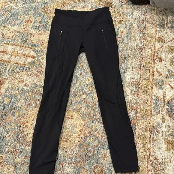 Lululemon Two front zipper leggings