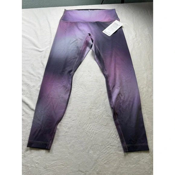 Lululemon Align High Rise Pant 28 Aura Hub Purple Multi AHPM LW5IH4S Size 12