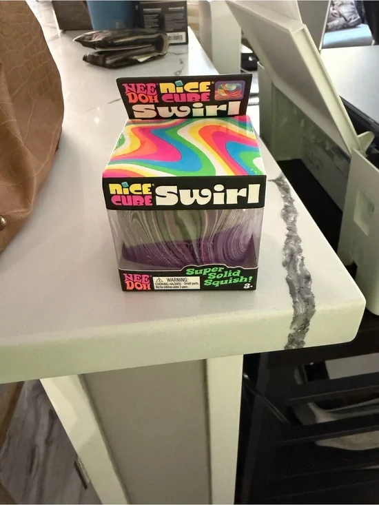Nice Cube Swirl Purple Squishy Toy
