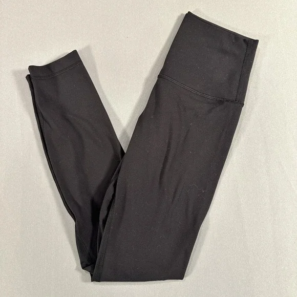 Lululemon Leggings Womens 4 Black High Rise Ankle Yoga Athletic Gym Stretch