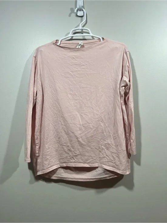 Lululemon Back in Action Light Pink Long Sleeve Top Size 4