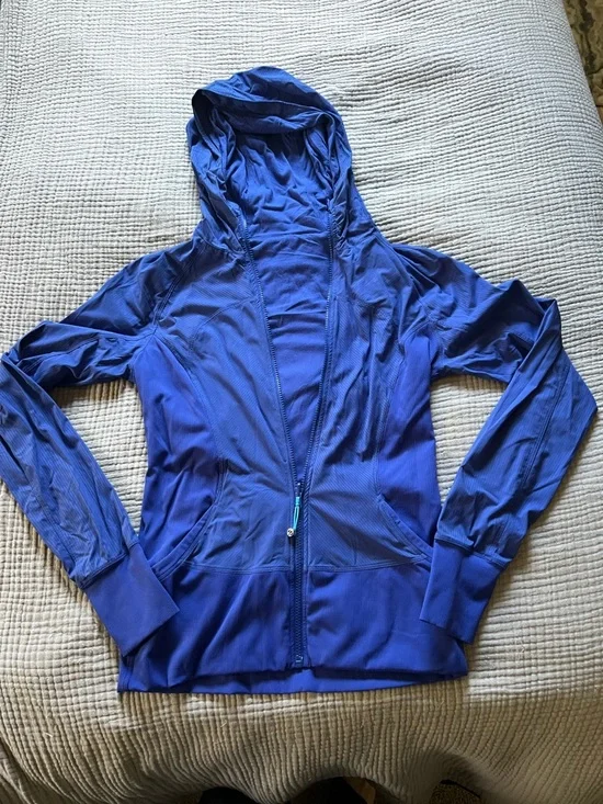 lululemon athletica Royal Blue Hooded Zip Reversible‎ Lightweight Jacket