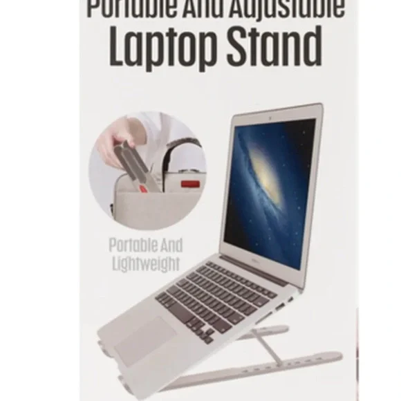 Portable Adjustable Laptop Stand - Silver New (Never open)