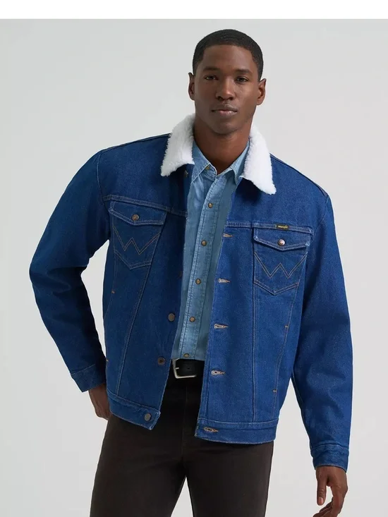 Wrangler sherpa-lined denim jacket