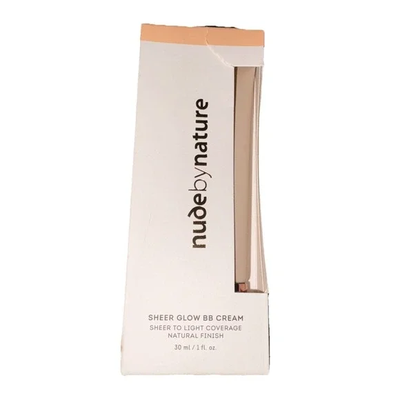 Nude By Nature Sheer Glow BB Cream (30ml/1fl) NEW! 02 Soft Sand Sheer To Light