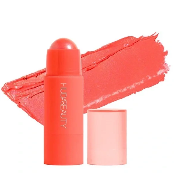 Huda Beauty Cheeky Tint Vibrantly Sheer Buildable Blush Stick - Coral Cutie