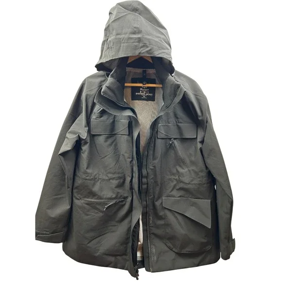 Champion 3-in-1 Systems Jacket Mens XL Black Hooded‎ Utility Coat Workwear Style