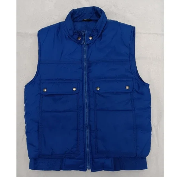 Ozark‎ Trail Royal Blue Puffer Vest Quilted Sleeveless Jacket Men's Medium
