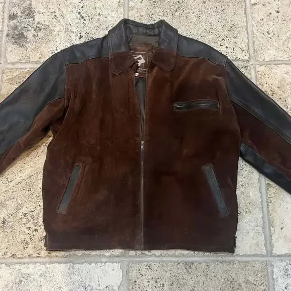 Vintage Paco Rabanne Brown Leather Jacket