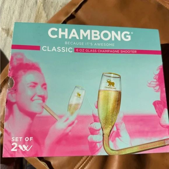 Chambong Classic Glass Champagne Shooter - Gold