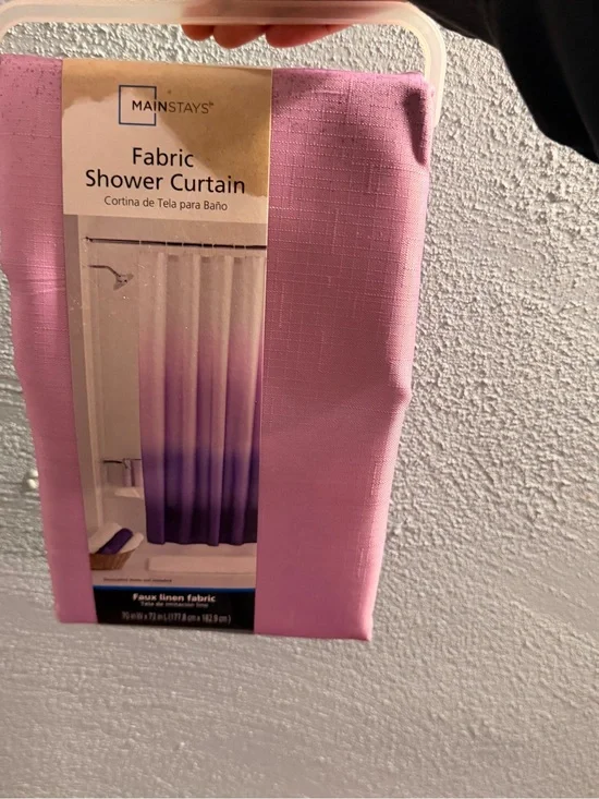 Mainstays Lavender to Plum Ombre Fabric Shower Curtain