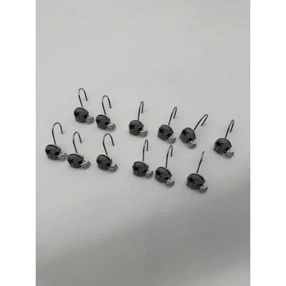 Dallas Cowboys Pre Owned Shower Curtain Rings Metal (12) Set