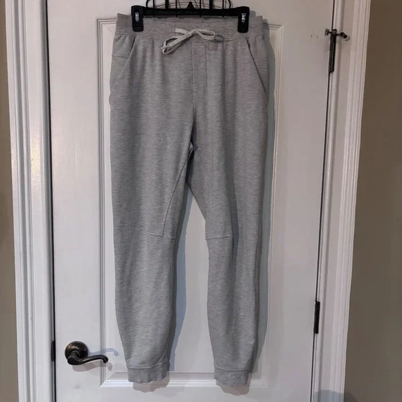 Lululemon City Sweat Joggers Heathered Grey Tapered Sweatpants Size Medium