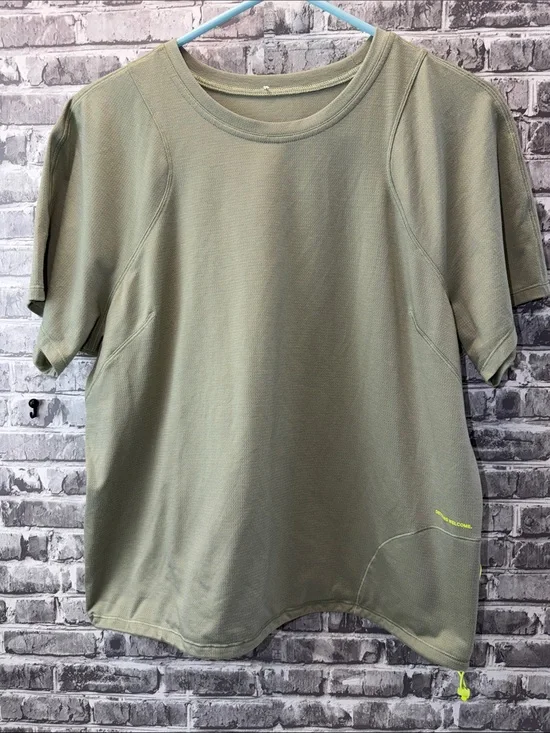 Lululemon T-shirt with Neon Yellow Accent
