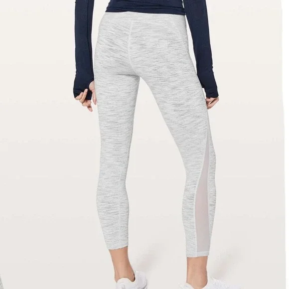 Lululemon Train Times 7/8 Grey Pant Workout Athletic Leggings Size 4‎