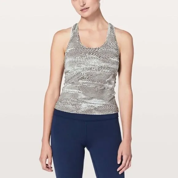 Lululemon Cool Racerback Race Length Swerve Vapor Metal Grey Size 4