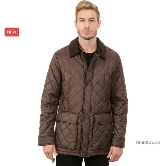 Quilted Nylon Barn Jacket Classic Retro Preppy Lightweight Outerwear