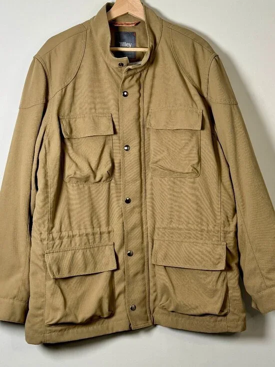Tilley Men's Outdoor Safari Utility Field Khaki Jacket Sz XL