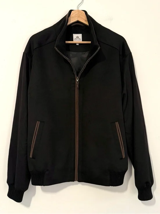 Peter Millar Crown Westport Wool & Cashmere Full Zip Jacket $495 MSRP