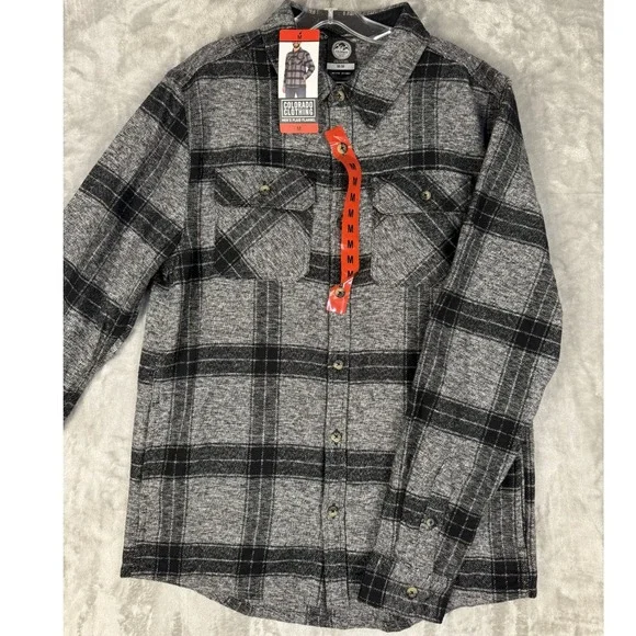 Colorado‎ Clothing Men's Plaid Flannel Button Up Shirt Size M