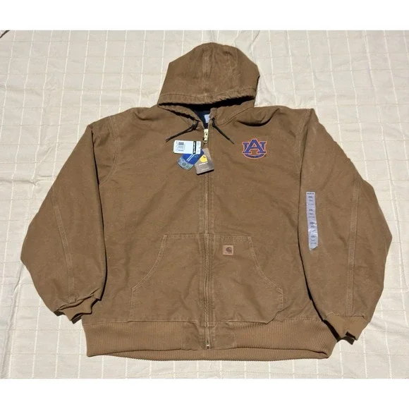 NWT Rare CARHARTT 4XL  Auburn Coat Sandstone Quilt Lined 100826 J130 BRN