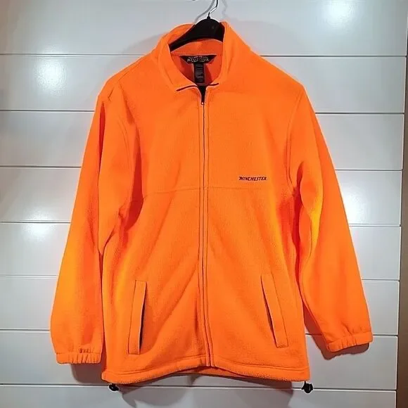 WINCHESTER FLEECE FULL ZIP JACKET WITH POCKETS SZ Medium