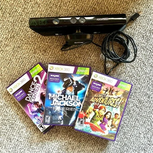 Microsoft Kinect for Xbox 360 Bundle with 3 Games