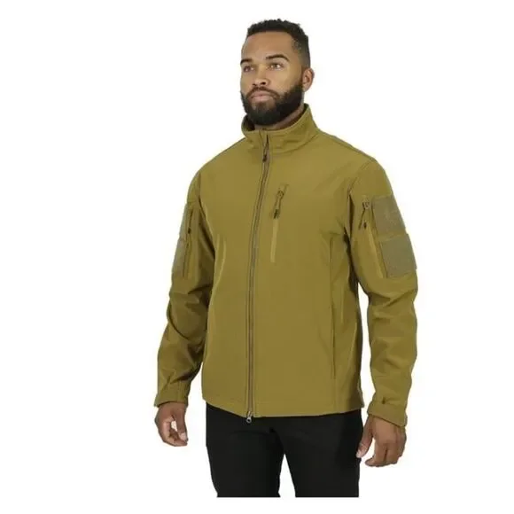 Mission Made Soft Shell men’s‎ Jacket Coyote Color size M NWT in packaging