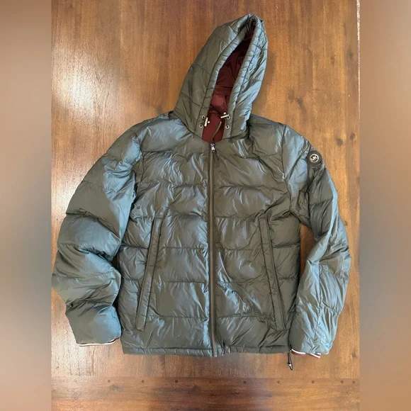 Michael Kors‎ Men’s Burgundy Puffer Coat Jacket