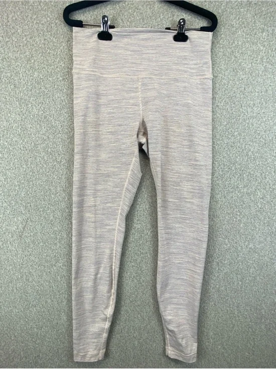 Lululemon Wunder Under Womens 10 Heathered  Stripe high Rise Tight Legging W5CDC