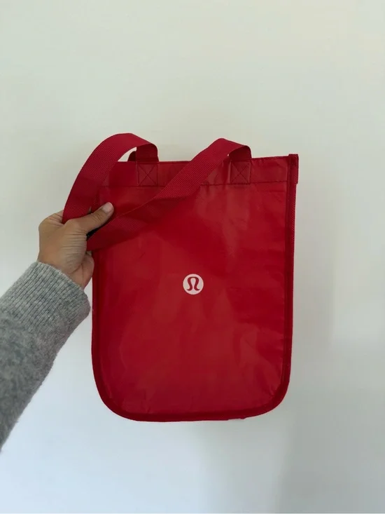 Reusable Red Lululemon Bag